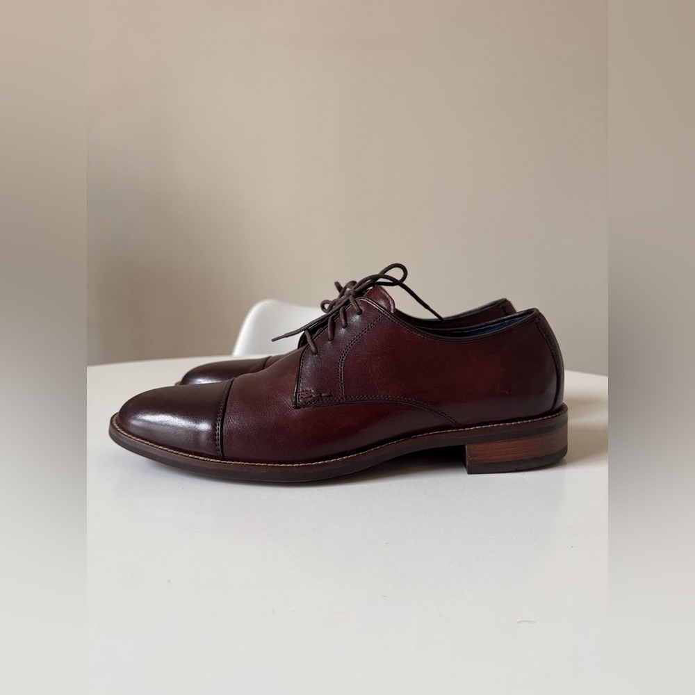Cole Haan Cap Toe Oxford Dress Shoe in Dark Brown, 9.5M